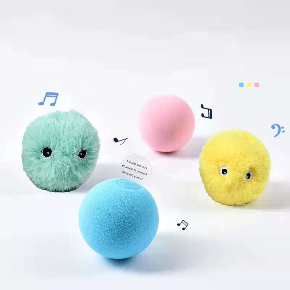 Smart Cat Toys -Interactive Ball Plush Electric Catnip Training Toy Cat Toys Gifting By Julia M