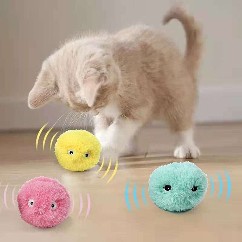 Smart Cat Toys -Interactive Ball Plush Electric Catnip Training Toy Cat Toys Gifting By Julia M