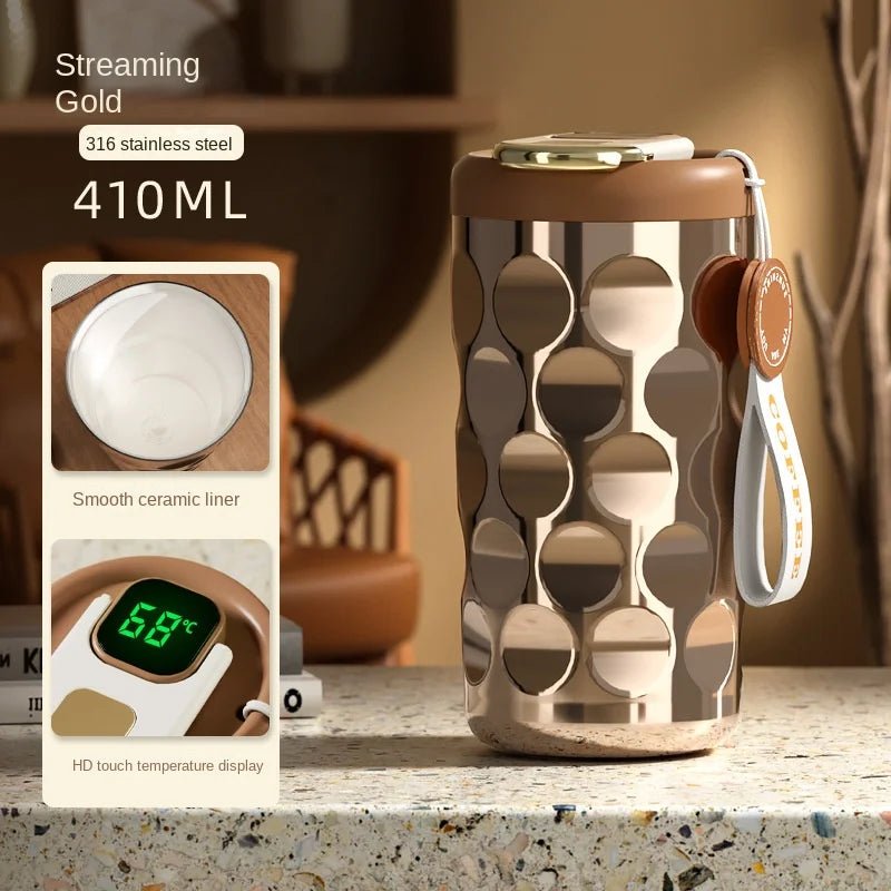 SmartTemp Insulated Stainless Steel Water Bottle/Coffee Mug smart temperature insulation cup Gifting By Julia M