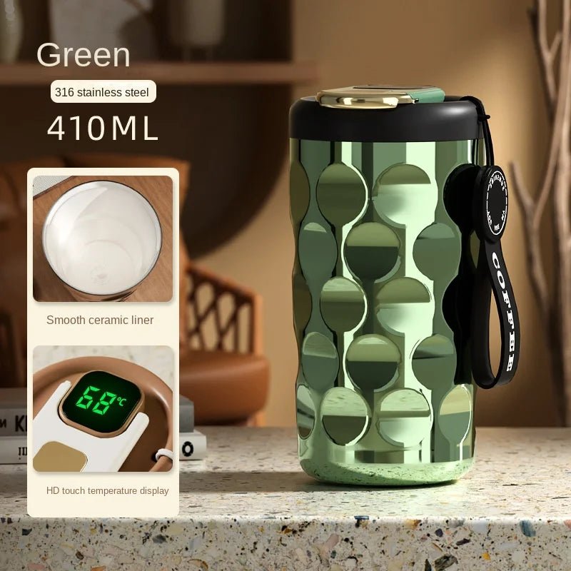 SmartTemp Insulated Stainless Steel Water Bottle/Coffee Mug smart temperature insulation cup Gifting By Julia M