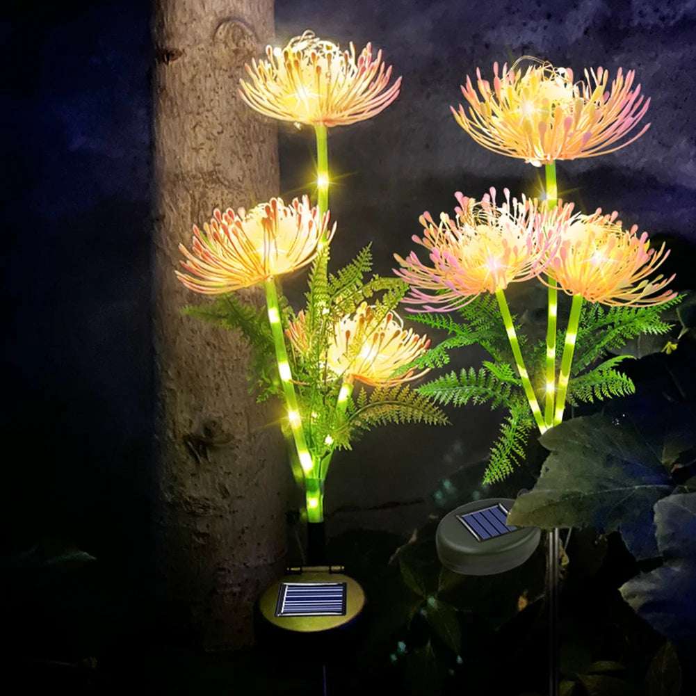 Solar Flower Lights led light with glowing flower Gifting By Julia M