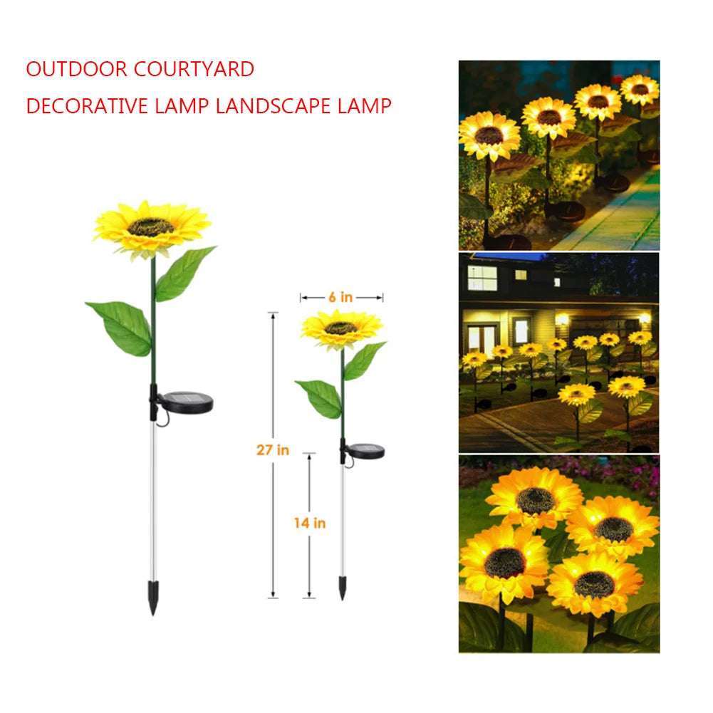 Solar Flower Lights led light with glowing flower Gifting By Julia M 1Pc CHINA