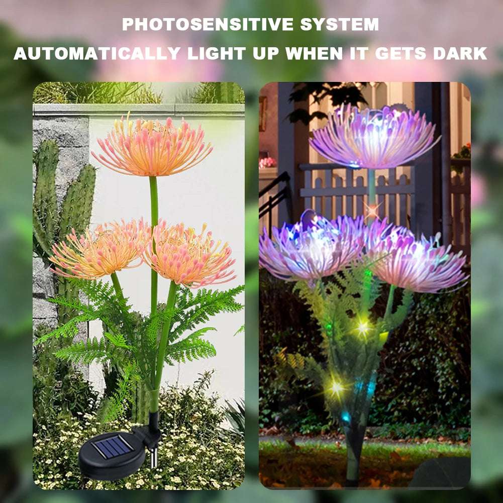 Solar Flower Lights led light with glowing flower Gifting By Julia M