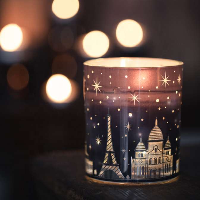 Soy wax LED Light Candle Luxury Custom Scented Candle For Valentine's Day Home Decoration candles Gifting By Julia M