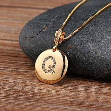 Sparkling Letter Pendant Letter Pendant gifting by julia m Q