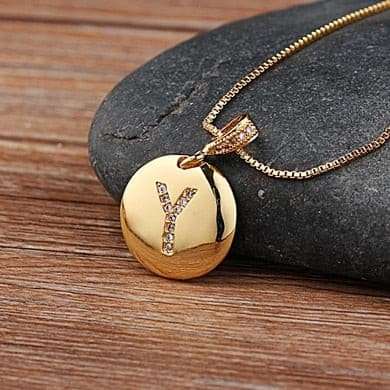 Sparkling Letter Pendant Letter Pendant gifting by julia m Y