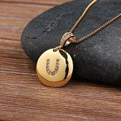 Sparkling Letter Pendant Letter Pendant gifting by julia m U
