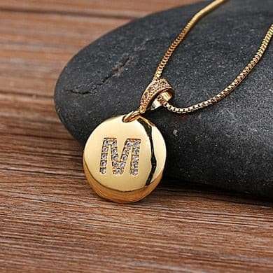 Sparkling Letter Pendant Letter Pendant gifting by julia m M