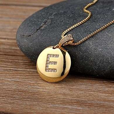 Sparkling Letter Pendant Letter Pendant gifting by julia m E