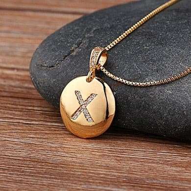 Sparkling Letter Pendant Letter Pendant gifting by julia m X