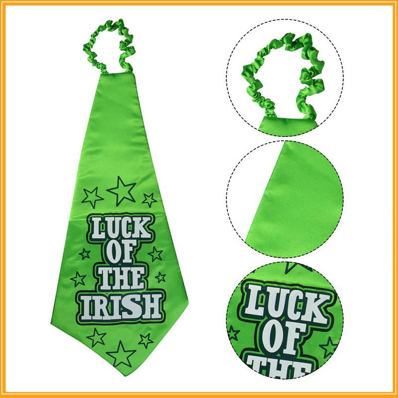 St Patrick's Day Green Hat with Beard and Bow Tie Costume Set Hat Gifting by Julia M