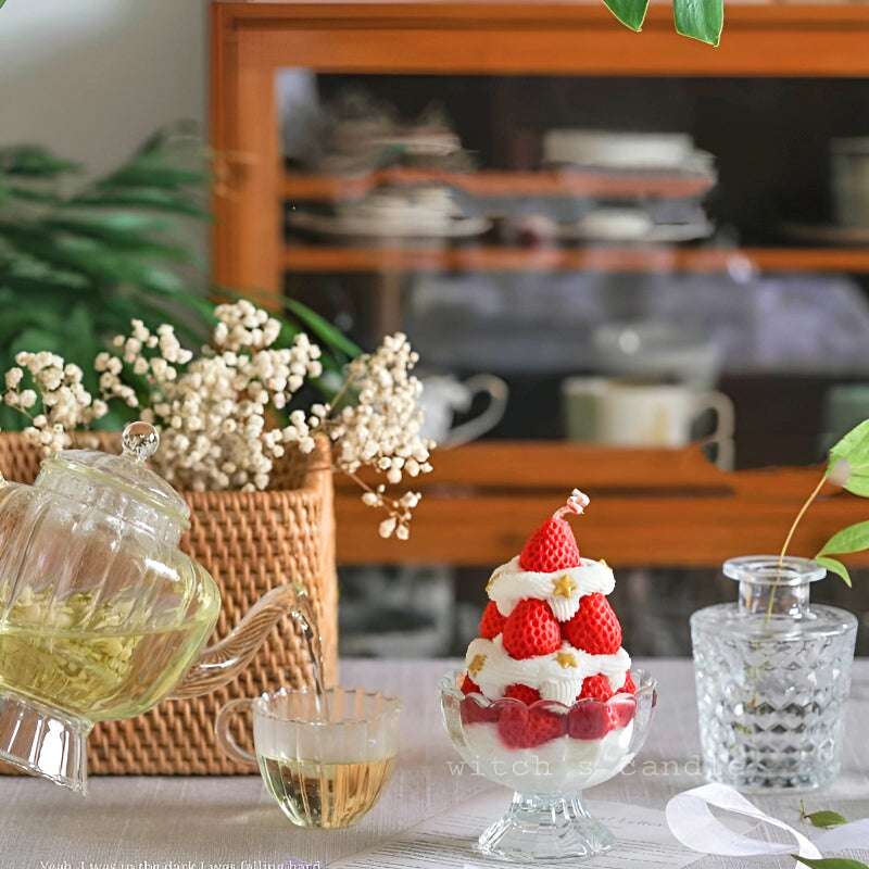 Strawberry Cake Scented Candles - Set the Mood with Aromatherapy Bliss candles gifting by julia m