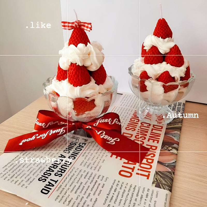 Strawberry Cake Scented Candles - Set the Mood with Aromatherapy Bliss candles gifting by julia m