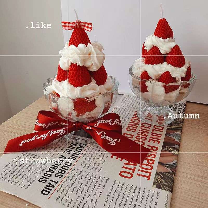 Strawberry Cake Scented Candles - Set the Mood with Aromatherapy Bliss candles gifting by julia m