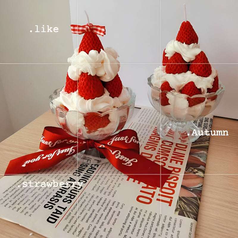 Strawberry Cake Scented Candles - Set the Mood with Aromatherapy Bliss candles gifting by julia m