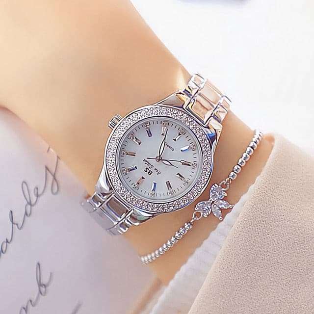 Timeproof & Trendy - Water Resistant and Shock Resistant Wristwatch Watches gifting by julia m silver and bracelet