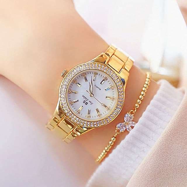 Timeproof & Trendy - Water Resistant and Shock Resistant Wristwatch Watches gifting by julia m gold and bracelet