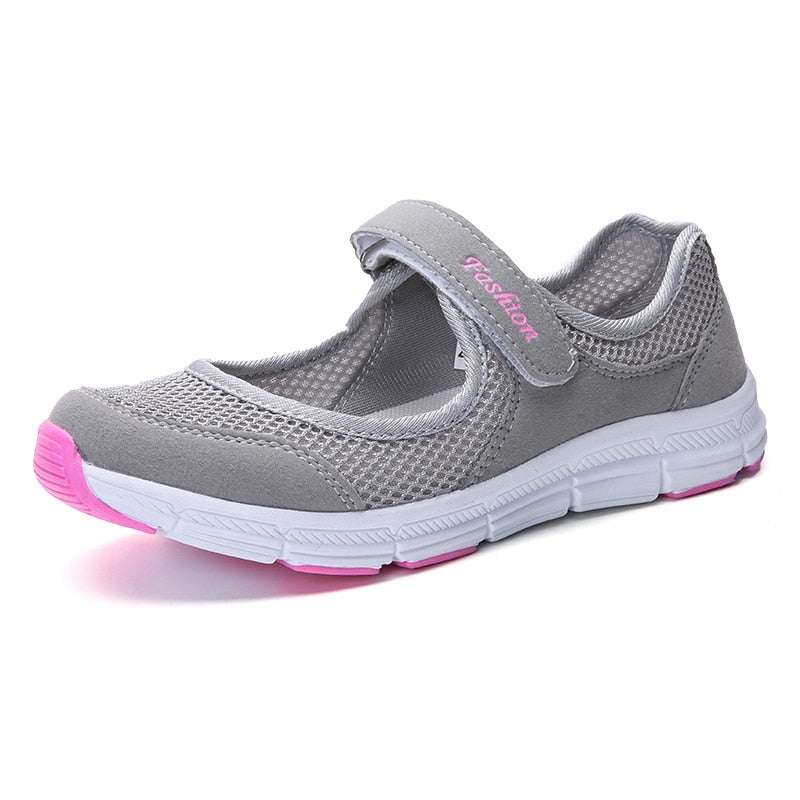 Ultra Light Mesh Flat Shoes Shoes gifting by julia m Gray 5