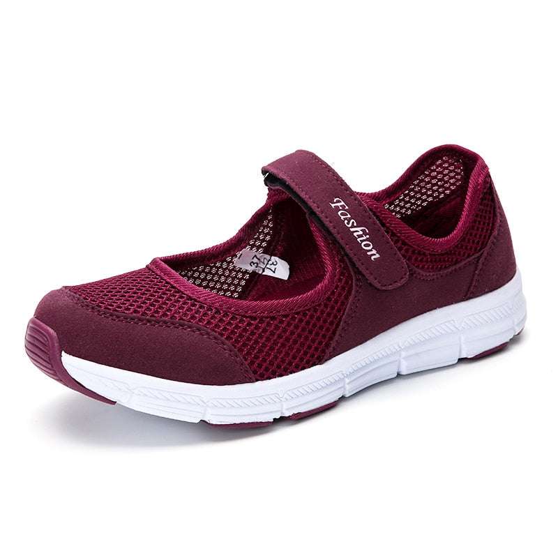 Ultra Light Mesh Flat Shoes Shoes gifting by julia m Red 5