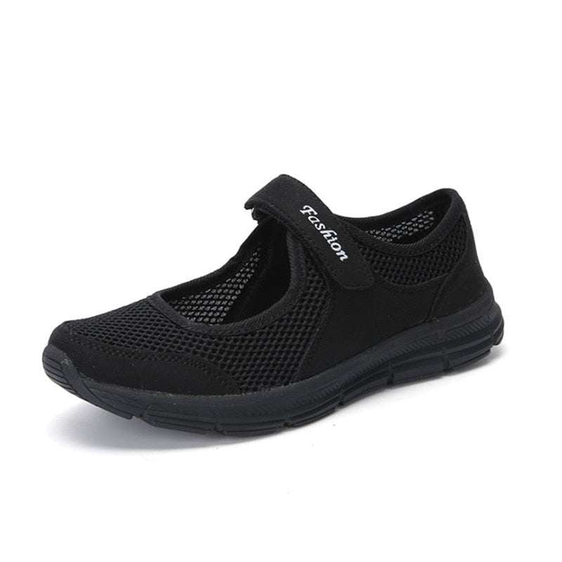 Ultra Light Mesh Flat Shoes Shoes gifting by julia m Black 5