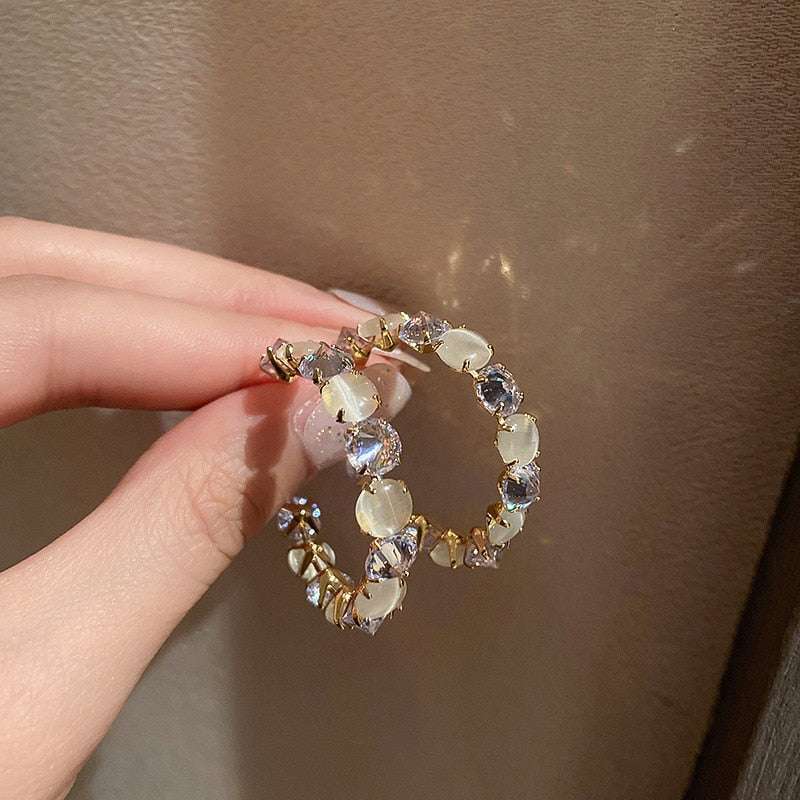 White Shell Flower Pearl Stud Earrings Earrings Gifting By Julia M C