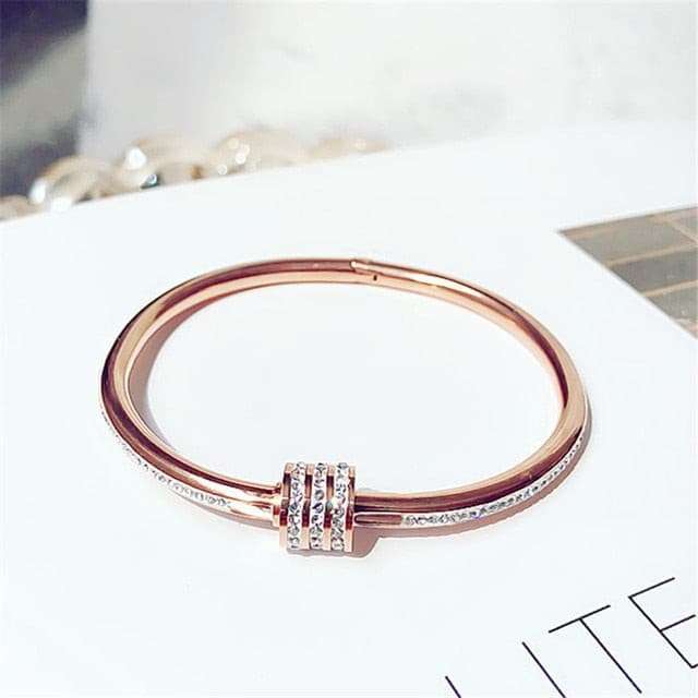 White Shellfish Geometric Overlap Open Bangle Bracelets Gifting By Julia M