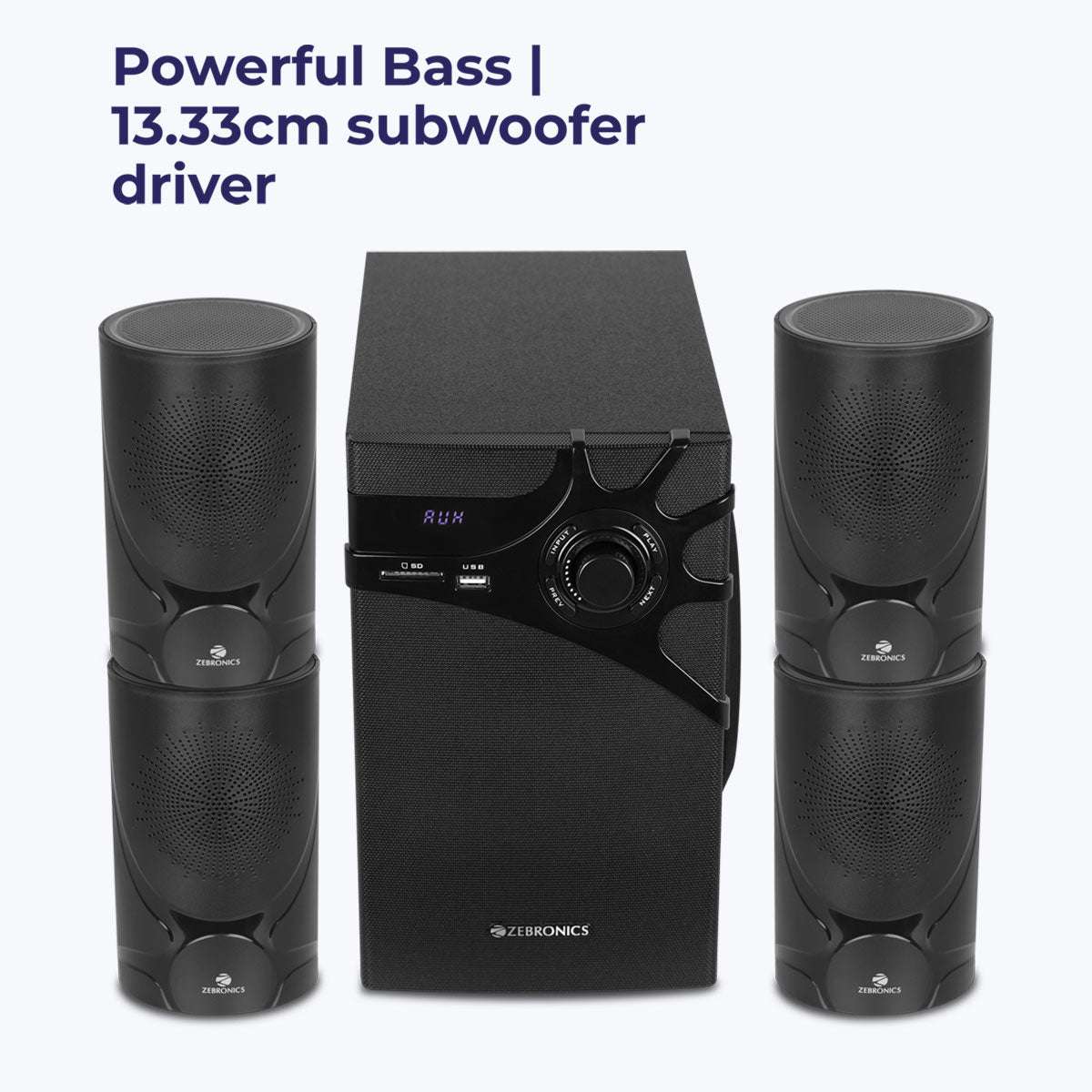Wireless BT 4.1 Channel Speaker System with Subwoofer and Remote Control Speakers Gifting By Julia M