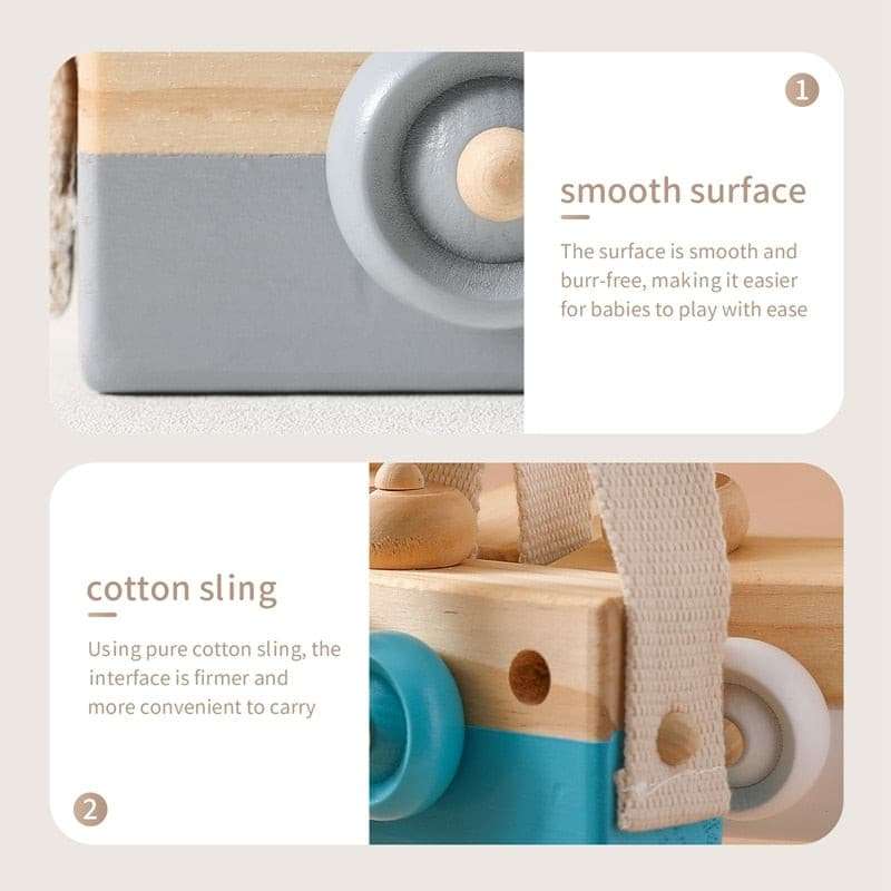 Wooden Baby Camera Toy Puzzles gifting by julia m