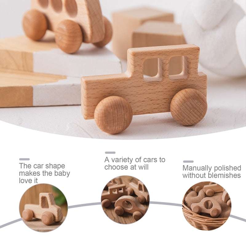 Wooden Cartoon Car Blocks - Fun and Educational Montessori Toys car educational montessori toy wood blocks gifting by julia m