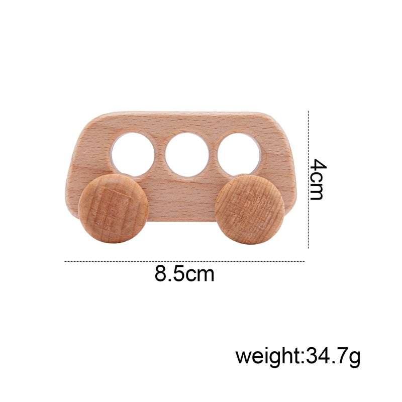 Wooden Cartoon Car Blocks - Fun and Educational Montessori Toys car educational montessori toy wood blocks gifting by julia m