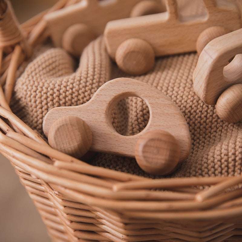 Wooden Cartoon Car Blocks - Fun and Educational Montessori Toys car educational montessori toy wood blocks gifting by julia m