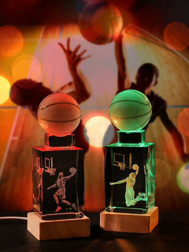 Luminous Crystal Brothers James Harden Kobe Ornaments  gifting by julia m   