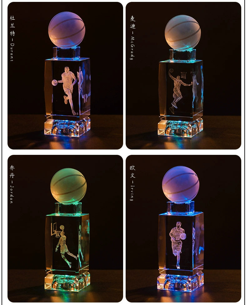 Luminous Crystal Brothers James Harden Kobe Ornaments  gifting by julia m   