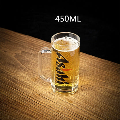 European Style Heat-Resistant Glass Beer Mug - 401ML to 500ML Capacity Craft Beer Mug Gifting By Julia M Large Asahi Asahi Cup  