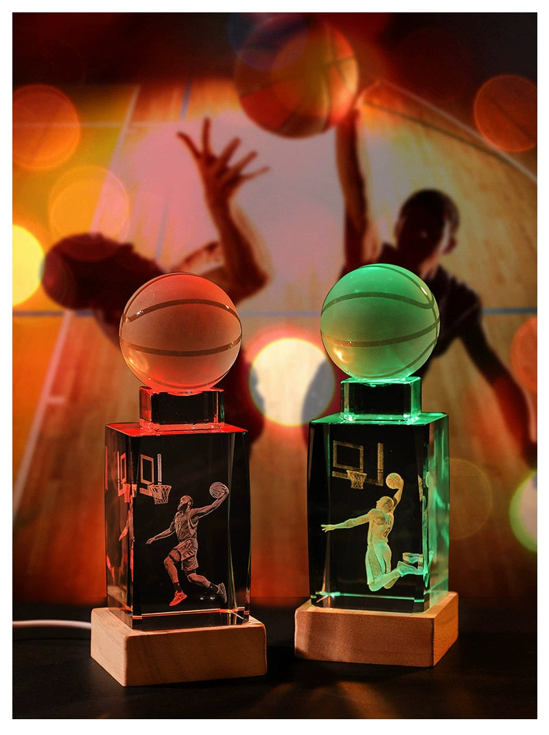 Luminous Crystal Brothers James Harden Kobe Ornaments  gifting by julia m   