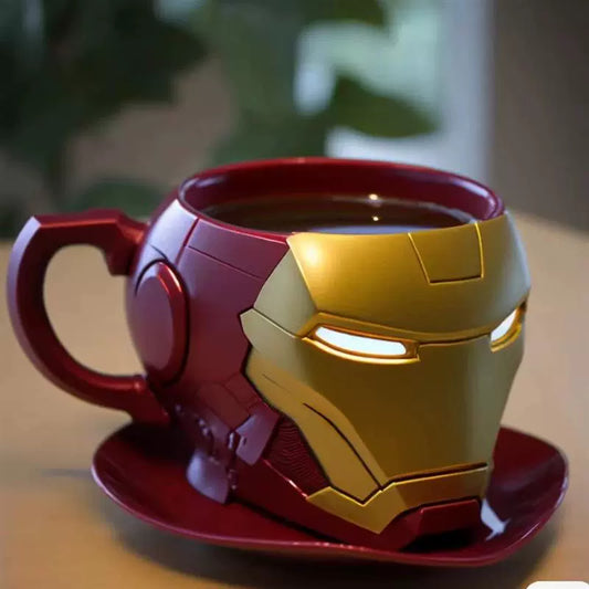 Marvel Large Capacity Steel Shape Cup with Lid - Perfect Gift for Coffee Lovers superhero steel shape mug gifting by julia m