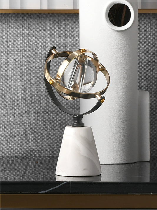 Crystal Art Ornaments Living Room Desk Earth Instrument  Gifting By Julia M   