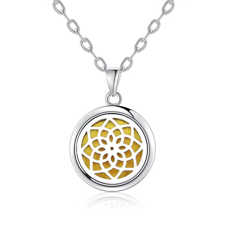 New Tree Of Life Aromatherapy Necklace Stainless Steel Essential Oil Diffuser Amulet Perfume Locket Pendant Women Jewelry Gift  gifting by julia m N2732-18  