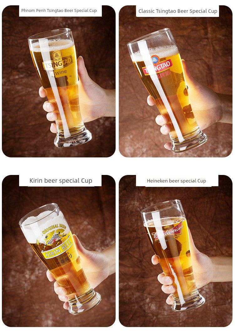 European Style Heat-Resistant Glass Beer Mug - 401ML to 500ML Capacity Craft Beer Mug Gifting By Julia M   