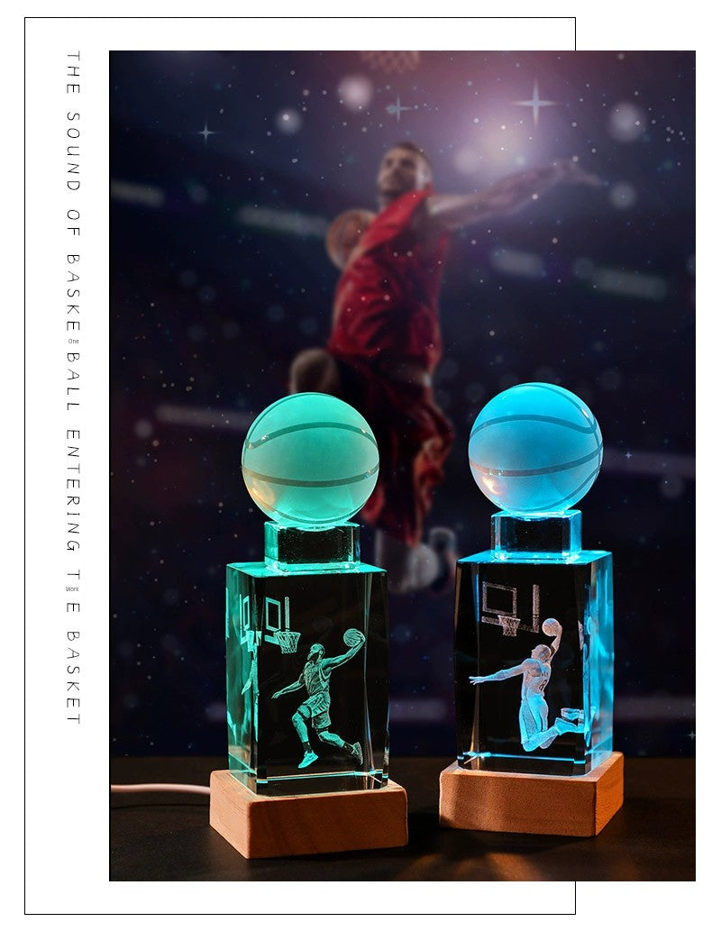 Luminous Crystal Brothers James Harden Kobe Ornaments  gifting by julia m   