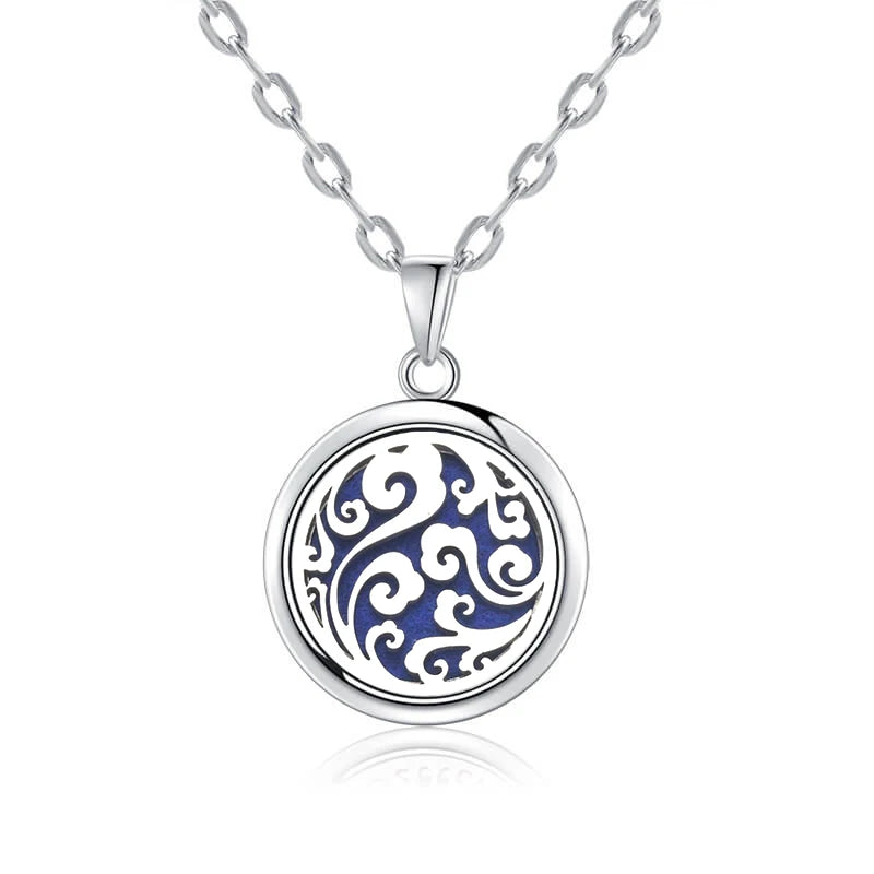 New Tree Of Life Aromatherapy Necklace Stainless Steel Essential Oil Diffuser Amulet Perfume Locket Pendant Women Jewelry Gift  gifting by julia m N2732-8  