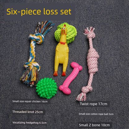 Toy Ball Teddy Corgi Golden Retriever Puppy Pet Dog  gifting by julia m Loss-making molars (six-piece set)  