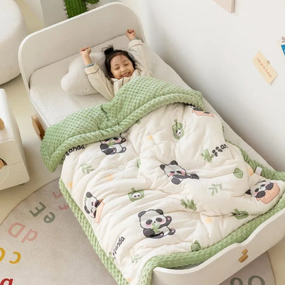Winter Warm Baby Quilt Comforter Quilted Blanket Summer Soft Nap Cover Bed Thick Blanket Newborn Infant Swaddle Wrap Bedding Gifting By Julia M Color as photo 4 100x120cm 0.75kg CHINA
