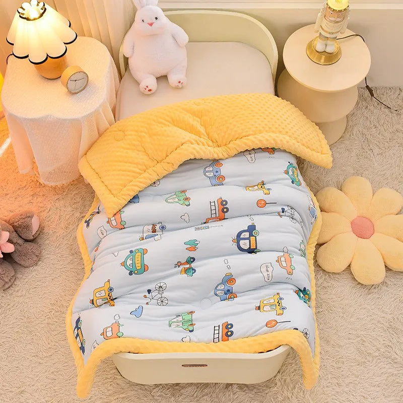 Winter Warm Baby Quilt Comforter Quilted Blanket Summer Soft Nap Cover Bed Thick Blanket Newborn Infant Swaddle Wrap Bedding Gifting By Julia M Color as photo 7 100x120cm 0.75kg CHINA