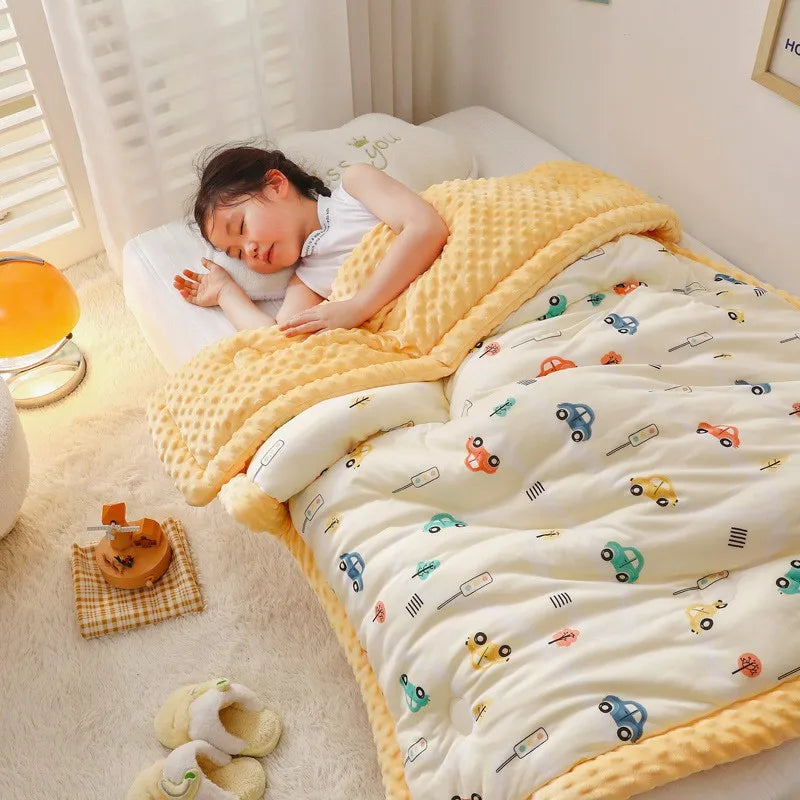 Winter Warm Baby Quilt Comforter Quilted Blanket Summer Soft Nap Cover Bed Thick Blanket Newborn Infant Swaddle Wrap Bedding Gifting By Julia M Color as photo 6 100x120cm 0.75kg CHINA