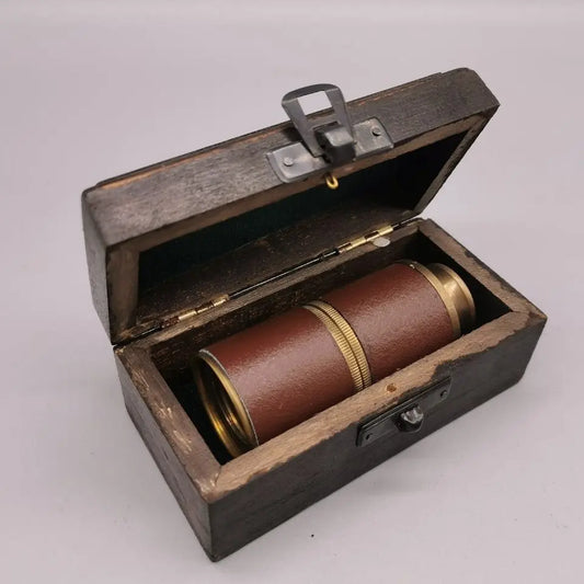 Antique Style Copper Monocular Telescope Ornament Retro Classic Telescopic Portable telescope gifting by julia m   