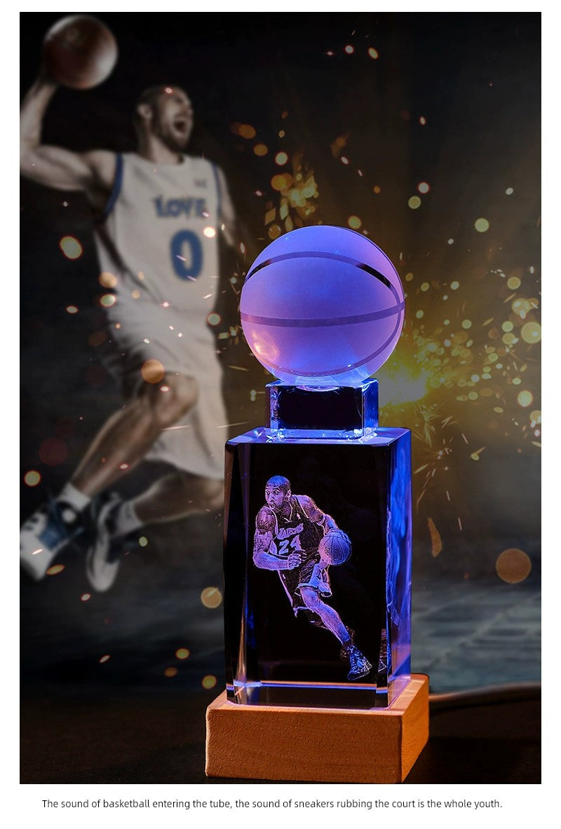 Luminous Crystal Brothers James Harden Kobe Ornaments  gifting by julia m   