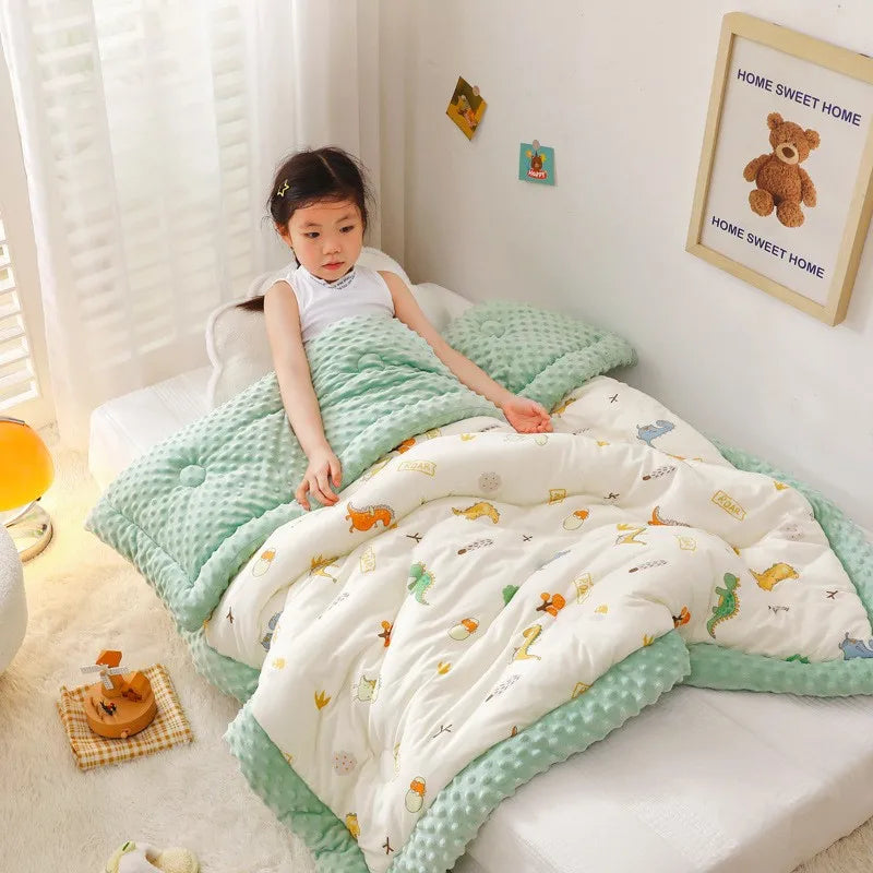 Winter Warm Baby Quilt Comforter Quilted Blanket Summer Soft Nap Cover Bed Thick Blanket Newborn Infant Swaddle Wrap Bedding Gifting By Julia M