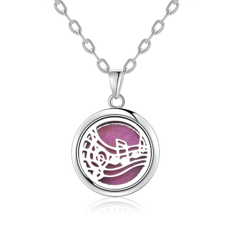 New Tree Of Life Aromatherapy Necklace Stainless Steel Essential Oil Diffuser Amulet Perfume Locket Pendant Women Jewelry Gift  gifting by julia m N2732-39  