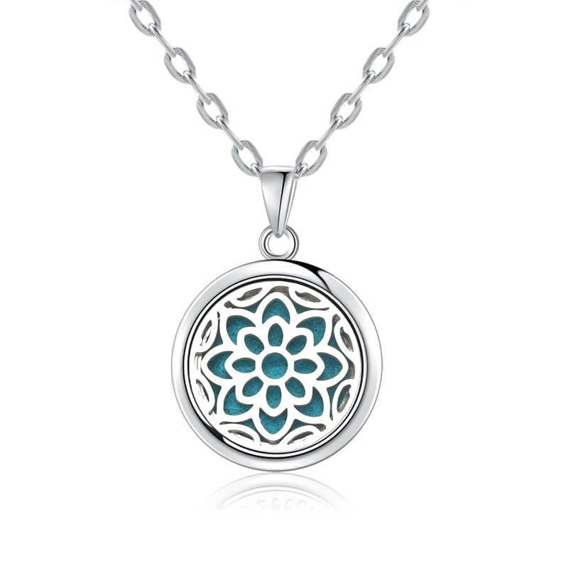 New Tree Of Life Aromatherapy Necklace Stainless Steel Essential Oil Diffuser Amulet Perfume Locket Pendant Women Jewelry Gift  gifting by julia m N2732-11  